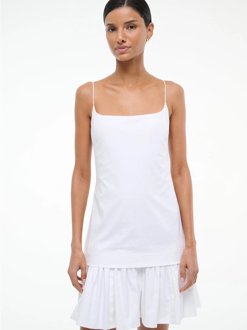 Nwt Staud | Ari Mini Dress White Size L